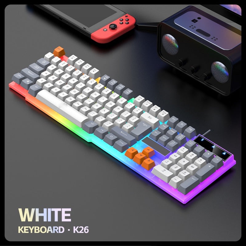RGB PC Gaming Keyboard Mouse & Headset Set LED Gamer Bundle Mechanical Kits 4IN1