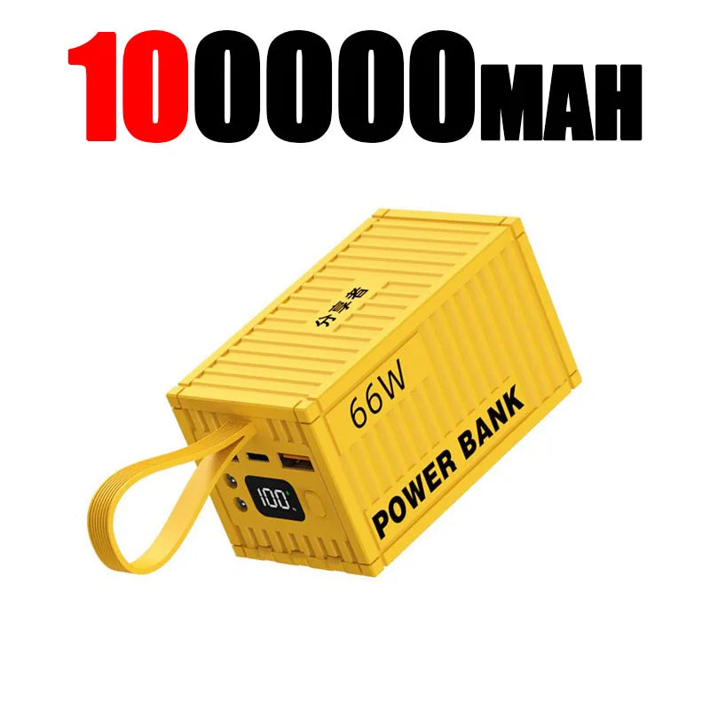 100000Mah Powerbank 20W PD QC 3.0 Charger Powerbank Large Battery Capacity Power Station Fast Charging for Iphone Xiaomi Samsung