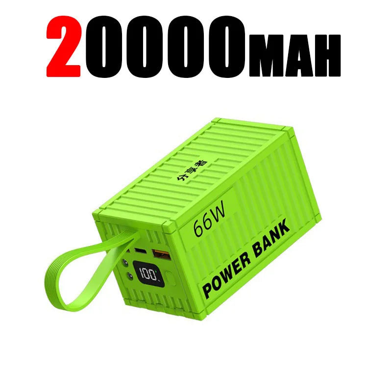 100000Mah Powerbank 20W PD QC 3.0 Charger Powerbank Large Battery Capacity Power Station Fast Charging for Iphone Xiaomi Samsung