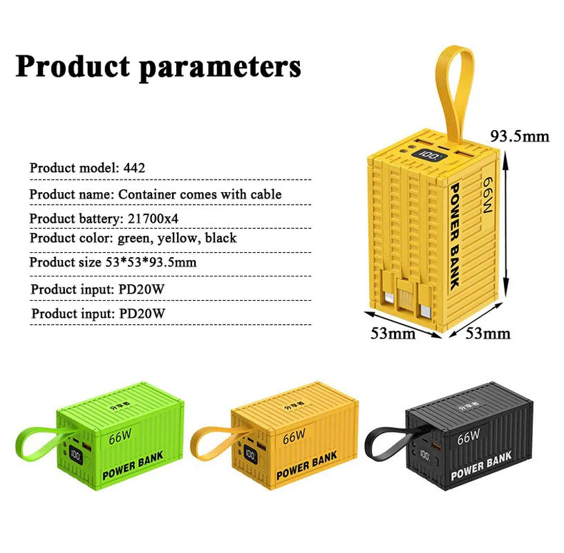 100000Mah Powerbank 20W PD QC 3.0 Charger Powerbank Large Battery Capacity Power Station Fast Charging for Iphone Xiaomi Samsung
