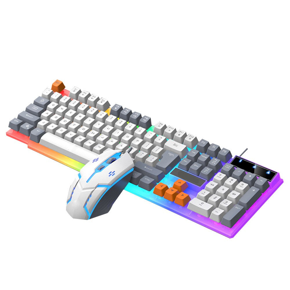 RGB PC Gaming Keyboard Mouse & Headset Set LED Gamer Bundle Mechanical Kits 4IN1