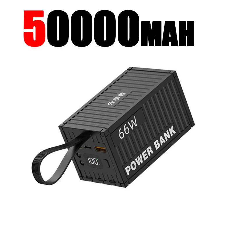 100000Mah Powerbank 20W PD QC 3.0 Charger Powerbank Large Battery Capacity Power Station Fast Charging for Iphone Xiaomi Samsung